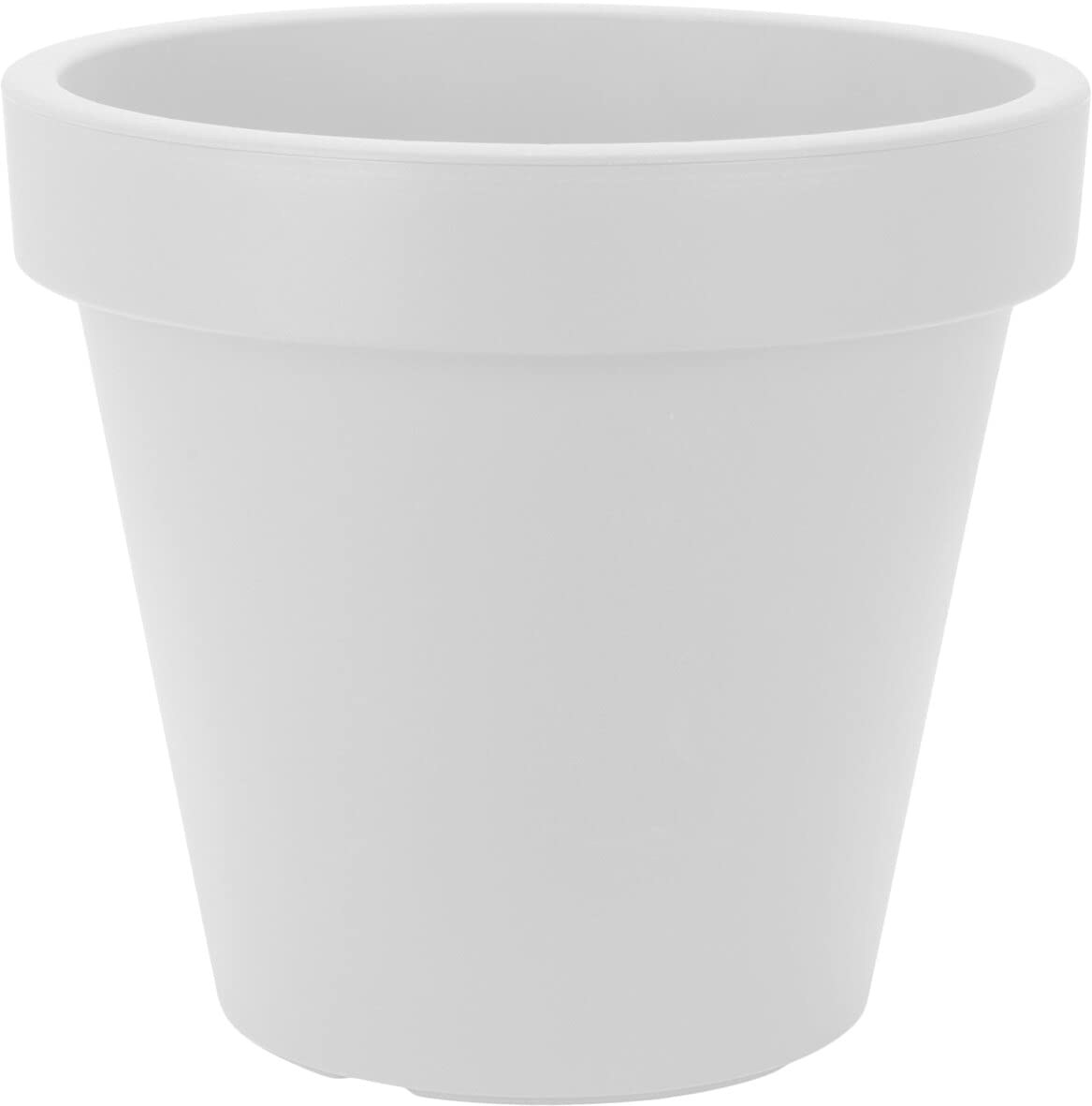 Muddy Hands White Large Plant Pot Outdoor Garden Round Flower Tree Plastic Planter (Ø - 60Cm, )
