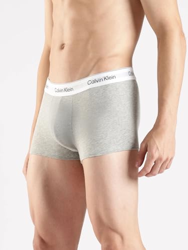 Image of Black Solid Low Rise Trunks - Pack of 3