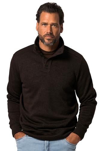 Pull polaire homme JP 1880 col boutonné pour randonnée et loisirs
