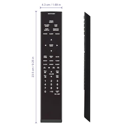 Télécommande Denon RC1097 de remplacement pour réparer votre micro système - 4