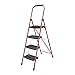 Drabiny Składany Stołek Z 4 Stopniami Drabiny Z Wygodnym Uchwytem I Szerokim Pedałem Przenośne Metalowe Drabiny Do Użytku Domowego Przenośny stołek schodkowy (Color : 1pcs)