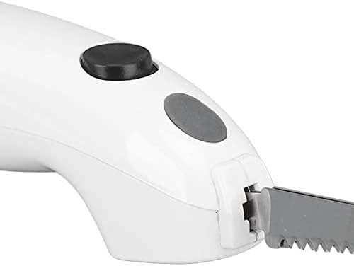Miniatura 9 de Cuchillo eléctrico con pilas, cuchillo eléctrico reemplazable de acero inoxidable inalámbrico, cuchillo de filete eléctrico portátil para el hogar,