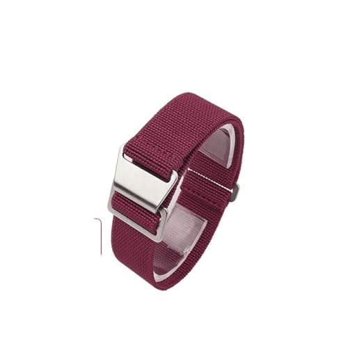 Bracelets de montre élastiques troupes françaises 22mm rouge bordeaux