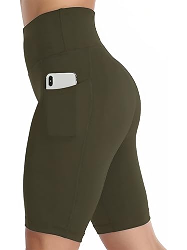 Image of Cycling Shorts for Women | High Waist Activewear Shorts | Knee Length Shorts | Workout Shorts for Women | Yoga Shorts