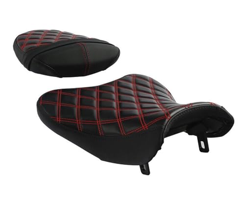 Siège conducteur et passager pour GSXR1000 2007-2008 selle moto noire RX03-03-BR