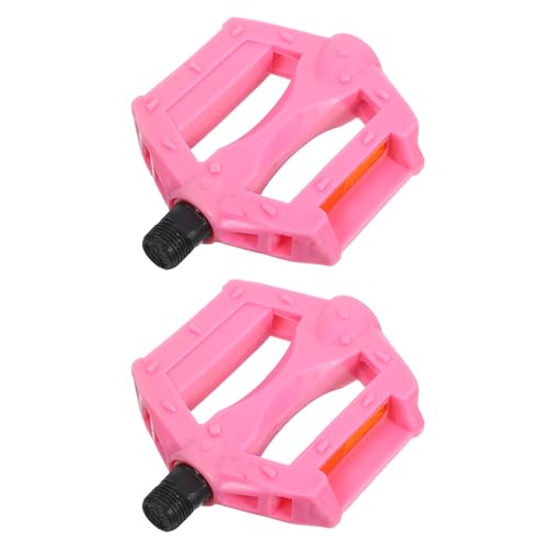GLEAVI Pedales de Bicicleta para Par de Pedales Antideslizantes de Plástico Resistente Tamaño para Bicicletas Infantiles Montaña Diseño Ranuras de Seguridad para Ciclismo al Aire