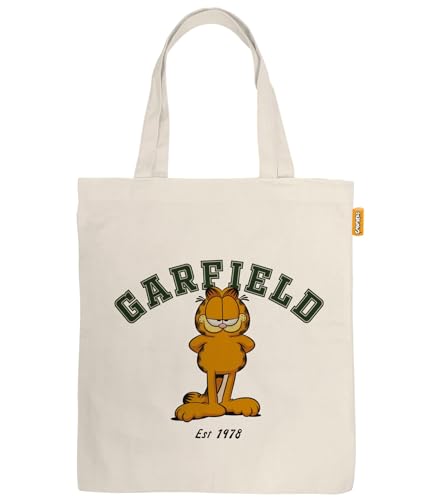 ARDITEX - Bolsa Tote de Algodón 37x41cm - Garfield con Frase “I Am Not Lazy I Am On Energy Saving Mode” - Ecológica y Reutilizable - Licencia Oficial Garfield ARDITEX - Bolsa Tote de Algodón 37x41cm - Garfield con Frase “I Am Not Lazy I Am On Energy Saving Mode” - Ecológica y Reutilizable - Licencia Oficial Garfield
