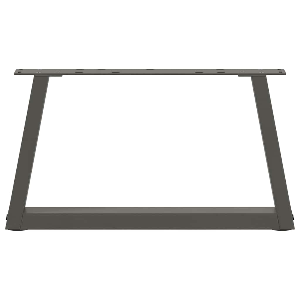 Nogi stolika kawowego w kształcie litery V, 2 sztuki, antracytowa, malowana proszkowo, stal 60 x (30-31,3) cm, z regulowaną wysokością, do salonu, biura, rama meblowa "zrób to sam", wytrzymała