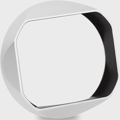 Haoge Metal Square Lens Hoods for Leica Q3-43 Q3 Camera Accessories Silver LH-LQ343W