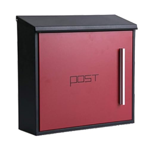 Boîte aux lettres murale design en acier avec fente de sécurité ergonomique