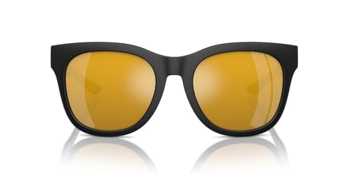 Native Woman Sunglasses Matte Black Frame, Bronze Reflex Polarized Lenses, 55MM3