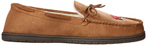 Image of FOCO NCAA Mens NCAA College Team Logo Moccasin Slippers