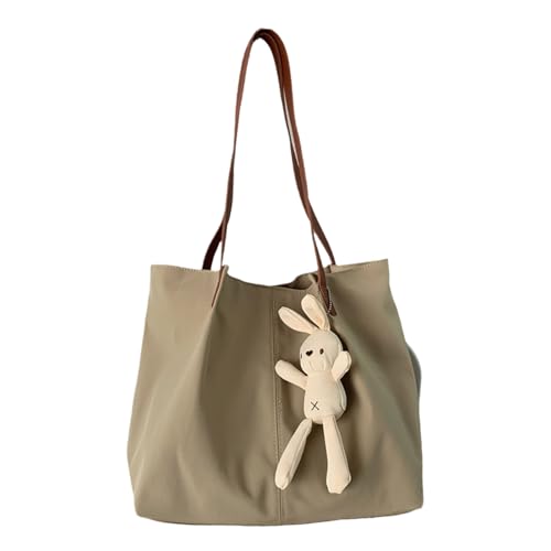 Sac à bandoulière en nylon avec son pendentif lapin, le cadeau parfait