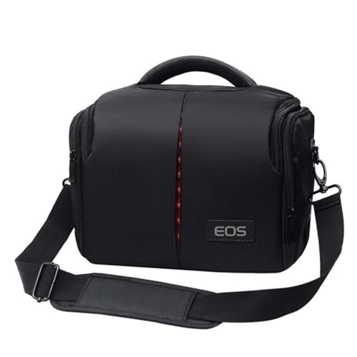 LIMOS Waterproof DSLR Camera Bag Fits Canon EOS 1200D/1300D/1300D/200D ShockProof Nylon with Padded Foam Organizer Pockets & Adjustable Strap