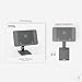 Plugable Magnetic iPad Stand for iPad Pro 12.9 (2022) – Strong Magnetic Mount, 360° Rotation, Foldable & Portable Tablet Holder (AMS-STAND13)