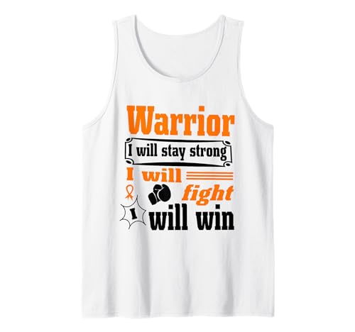 Leukemia Cancer Warrior I Will Stay Strong I Will Fight Camiseta sin Mangas