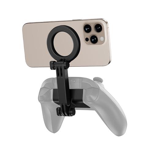 KIWIFOTOS Magnetic Phone Mount for Xbox Wireless Gaming Controller Model 1914 Phone Holder for iPhone 17 16 15 Pro Max Magsafe Samsung Pixel Smartphone(controller not included)