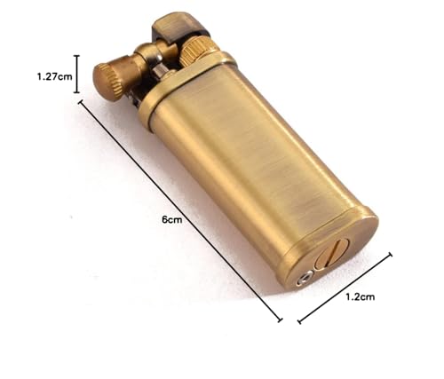 (Sold without Kerosene)Vintage kerosene lighters Brass Lighter, Classical Design, Gift (bronze colour)