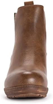 MUK LUKS Women's England Oxford Boots, Brown, 6.5 | Image 1