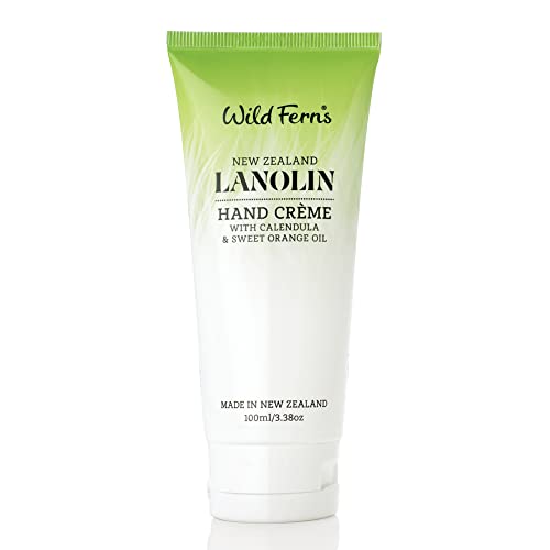 Wild Ferns Lanolin Hand Crème with Calendula and Sweet Orange Oil, 98% Natural, 100 milliliters