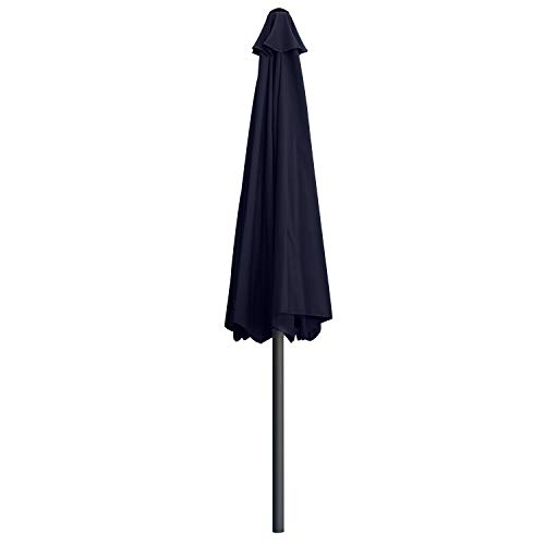 Image of ABCCANOPY 7.5FT Patio Umbrella Outdoor 6 RibsTable Umbrella(Navy Blue) | Fade & UV Resistant Fabric,6 Fiberglass Ribs,Smooth Crank System,Wind Resistance,Great for Patio,Backyard,Garden,Deck
