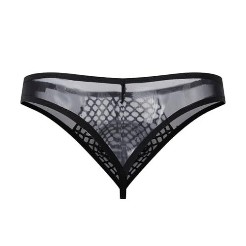Men's Sexy Thongs Mesh See-Through Bikini Breathable Jockstarp Soft Stretch Underwear for Men3
