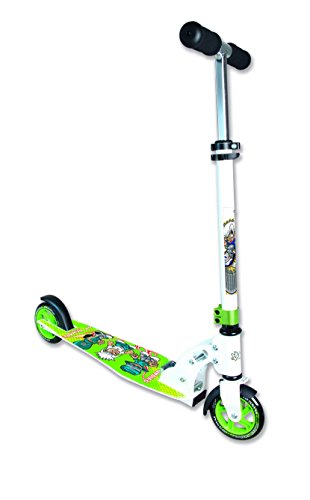 authentic sports & toys GmbH Aluminium Scooter No Rules 125 mm, Candies Patinete, Unisex Adulto, Blanco y Verde, Talla única
