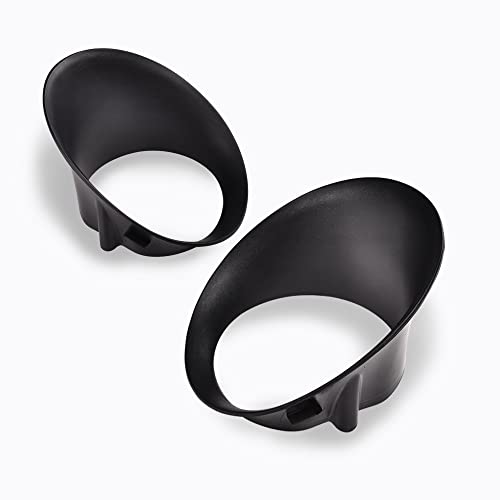 CHEDA Fog Light Bezel Left LH & Right RH Pair Set Compatible with 2002-2008 Dodge Ram 1500/2003-2009 Dodge Ram 2500 3500