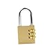 OSALADI 1pc 4 4 Dial Number Lock Baggage Lock Cabinet Padlocks Luggage Padlock Backpack Combination Lock Suitcase Lock Luggage Wire Lock Resettable Padlocks Password Backpack Lock