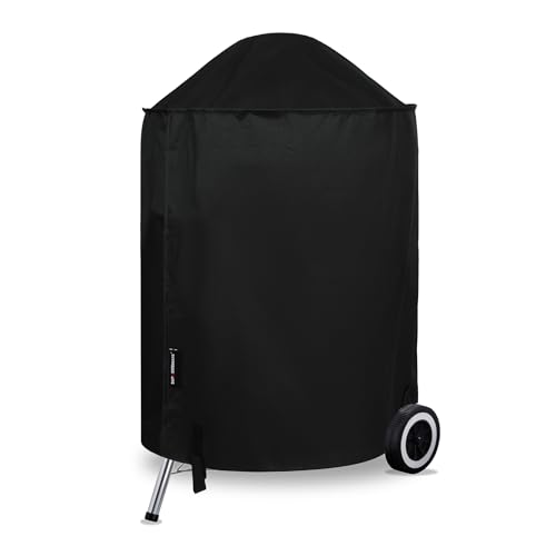 Suphomeware 22 Inch Grill Cover for Weber Kettle Charcoal Waterproof and Heavy Duty BBQ Covers with Fade Resistant