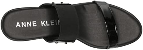 Anne Klein Women's Parker Wedge Sandal, Black, 7.5 | Image 4