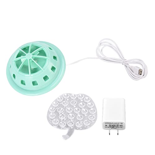 Mini lavavajillas ultrasónicos USB USB Cleaner de tazón de frutas alimentadas para la cocina para el hogar IP67 Material de ABS impermeable de 116 mm de diámetro (Verde)