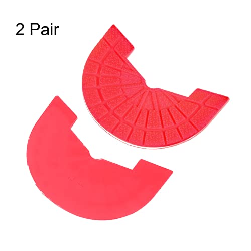 Image of HARFINGTON 2pair Shoe Sole Protector for Sneakers Size 8.5-9 Non Slip Pad Heel Plates Repair for Men and Women, Red