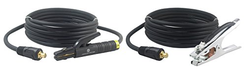 300 Amp Welding Leads Assembly Set - Dinse 35-70 Connector - #1 AWG cable (25 FEET EACH LEAD)