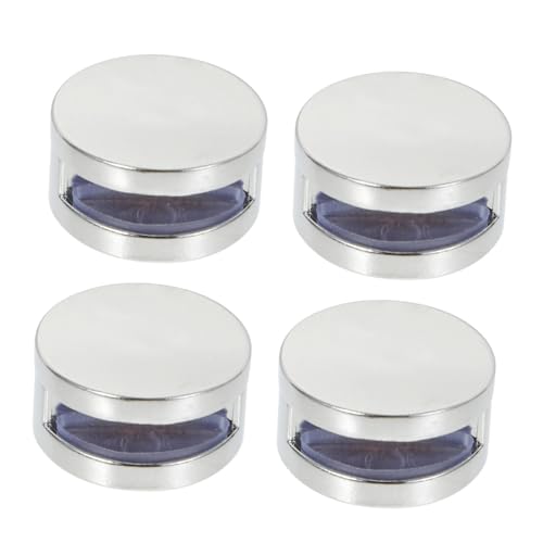 GANAZONO 4個 鏡用ホルダークリップ 丸形 ガラス固定具 ネジ付き 滑り止め耐久性 高摩擦設計 軽量コンパクト 簡単取付 鏡対応