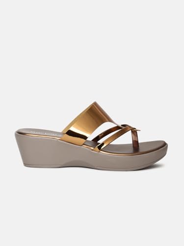 Image of Marc Loire Women Round Toe Wedge Heel Sandal for Casual Wear