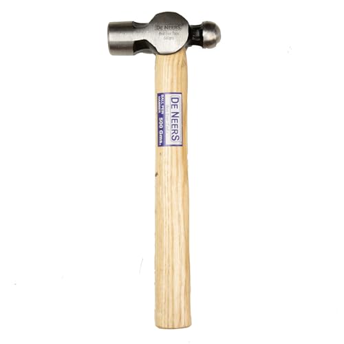 DeNeers DN 4004,500 grams Ball pein hammer with hikory handle, used for driving nails and various other applications. Used in Carpentry, Plumbing, Household, professional & DIY - Image 2 thumbnail