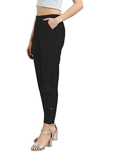 Image of Jaipur Kurti Women's Pleat-Front Regular Pants