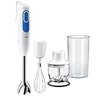 Braun MultiQuick 3 MQ30.202M, Minipimer Technology PowerBell VPlus, 2 Speeds + Turbo, EasyClick Plus System for Accessories, Anti-Splash, 350 ml Chopper, 600 ml Cup, 900W, Black