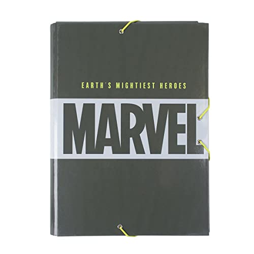 Cerdá Life'S Little Moments - Carpeta Escolar Niño De Marvel Con 3 Solapas Flexibles, Cierre Con Gomas Elásticas Y Tapa Dura Idónea Para Documentos A4 - Licencia Oficial