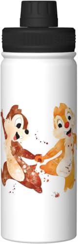 水筒 チップとデール スポーツボトル 魔法瓶 530ml ステンレスボトル マグボトル 真空断熱ボトル アウトドアボトル 保温ボトル 断熱カップ ウォーターボトル 直飲み 大容量 保温 保冷 自転車 アウトドア 人気 プレゼント 男女兼用