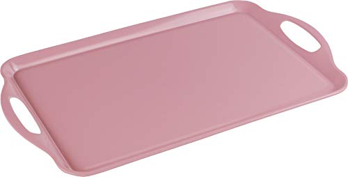 Reston Lloyd 07601 Calypso Basics Melamine Rectangular Tray, Pink