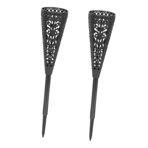 Yardenfun 2pezzi Vasi Per Fiori Da Cimitero Con Picchetto Da Design Cono Hollow Per Composizioni Floreali All Aperto Resistente e Stabile Per Decorazioni Funebri e