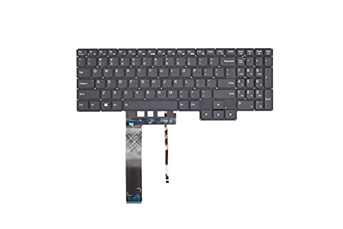 Image of KBRPARTS Replacement Keyboard Compatible with Legion 5 15ARH05H Legion 5 15ARH05H Legion 5 15IMH05 Legion 5 15IMH05H Series Laptop with White Backlit US Layout With USB Connection