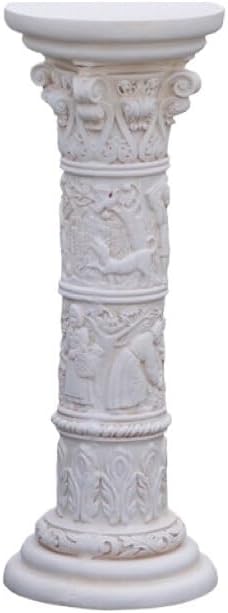 Corinthian Column Roman Pillar Statues Oxidized Magnesium Pedestal Stand Greek Column for Home Garden Yard Patio Decor