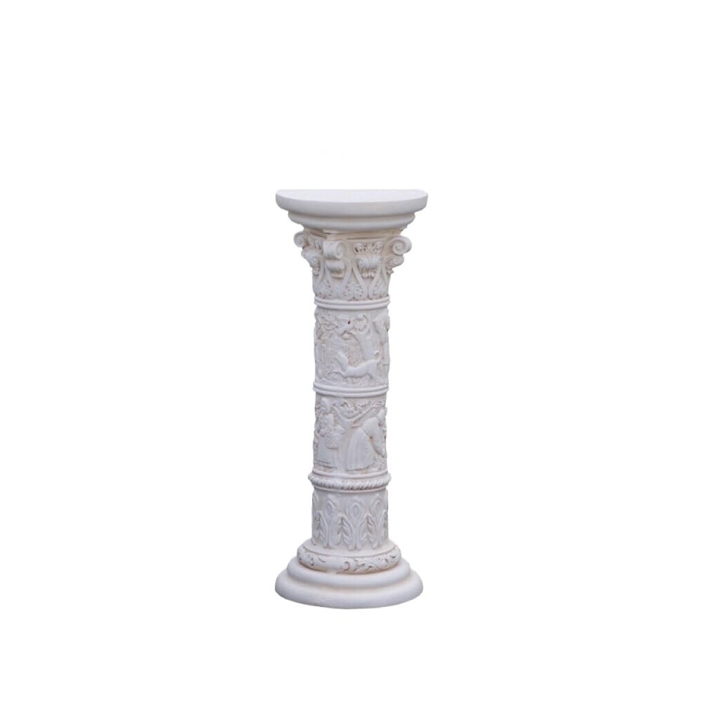 Statues de pilier romain sur socle en magnésium oxydé colonne grecque décorative