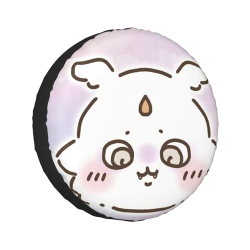 タイヤカバー ちいかわ あのこ スペアタイヤカバー おしゃれ タイヤ収納 防塵 防水 防紫外線 日焼け止 汚れ防止 劣化対策 タイヤバッグ 持ち運び便利 取付簡単 カー用品 14〜17インチ 屋外 軽自動車 普通車 汎用 15インチ:直径70-75cm