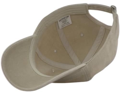 Image of TSSGBL Vintage Cotton Washed Baseball Cap S to XXL Unstructured Low Profile Adjustable Distressed Dad Hat for Men Women