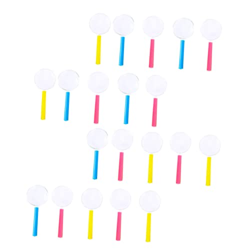 Beaupretty 30pcs Educational Boys and Girls Magnifiers Portable and Handheld Magnifying Glass Compact for Boys and Girls Magnifying Toys Random Color