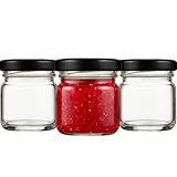 En verre de qualité supérieure. Parfait pour stocker : épices, confitures, confitures, miel. Bocal en verre transparent épais. Il est très esthétique sur l'étagère de la cuisine. Parfait pour servir des confitures directement sur la table.